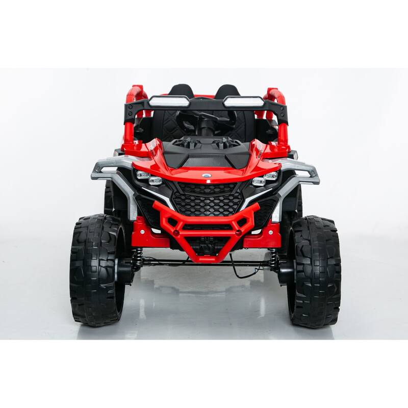Ride on Models Truck Car 12V Kids Electric Vehicles, Remote Control, Front & Rear Shock Suspension, 2 Seater UTV - Red