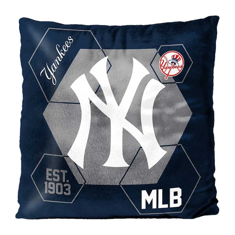 MLB New York Yankees Connector 16 Inch Velvet Reverse Pillow