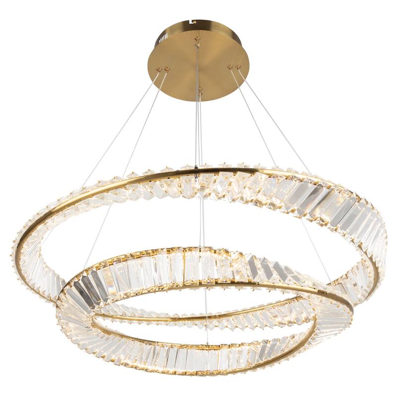 Artcraft Stella LED Chandelier - 65W - Brushed Brass