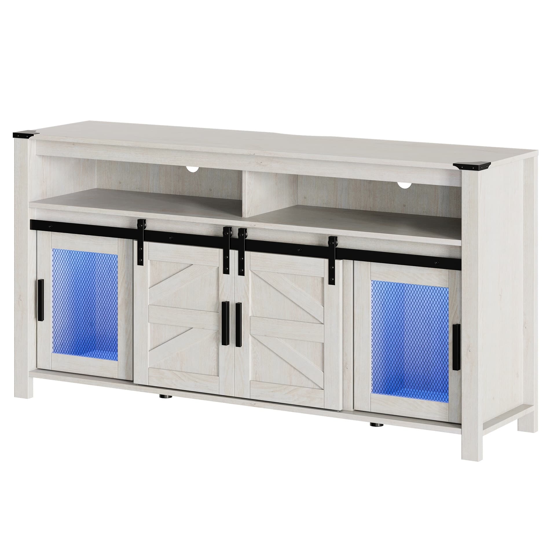 Option Antique White & Blue LED Lights