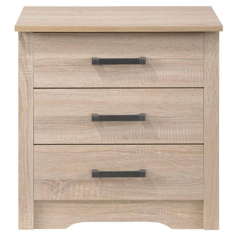 Hudson 3-drawer Nightstand