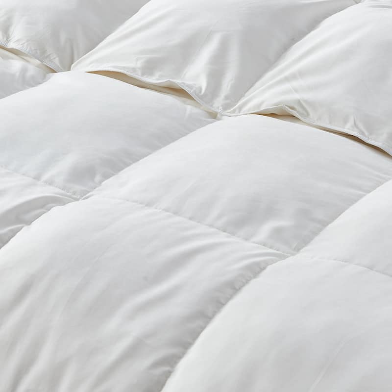All-season Medium Warmth White Goose Feather Down Fiber Duvet Comforter Insert