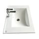 preview thumbnail 5 of 8, White Drop-in Sink 23.62" Porcelain Self-Rimming Rectangular Sink with Chrome Faucet and Drain Renovators Supply