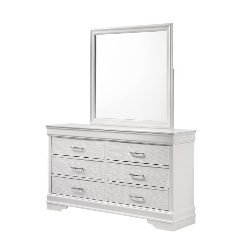 Modern Brooklyn 6 Drawer Dresser made with Wood