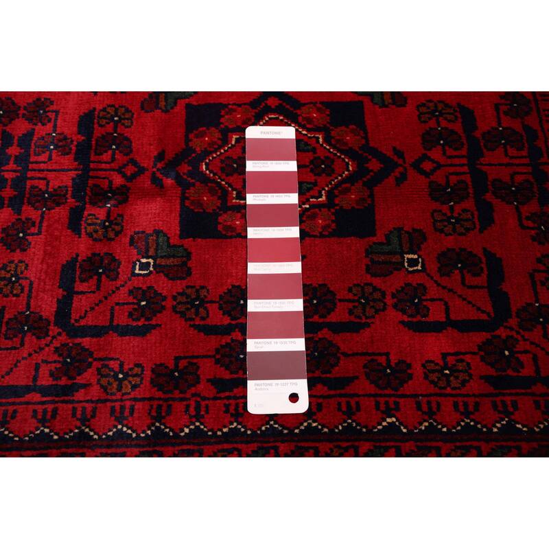 ECARPETGALLERY Hand-knotted Finest Khal Mohammadi Red Wool Rug - 4'2 x 6'5
