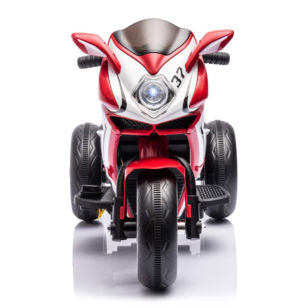 Children's Motorcycle with Headlight, Ride on Motorcycle with Illuminated Wheels, Electric Car Toy with LED Lights
