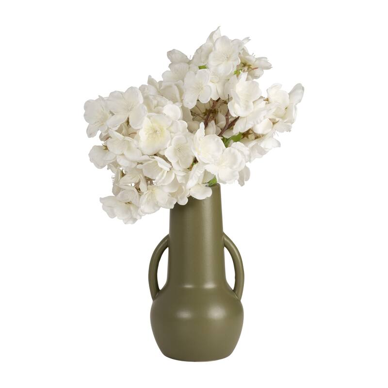 Decorative Ceramic Vase with Handles