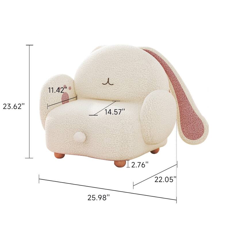 25.98 in. Wide Round Arm Fabrics Square Sofa
