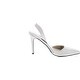 preview thumbnail 6 of 13, Pierre Dumas Women's Cherry-4 Vegan Leather Pointed-Toe D'orsay Slingback Dress Pump Stiletto Heels