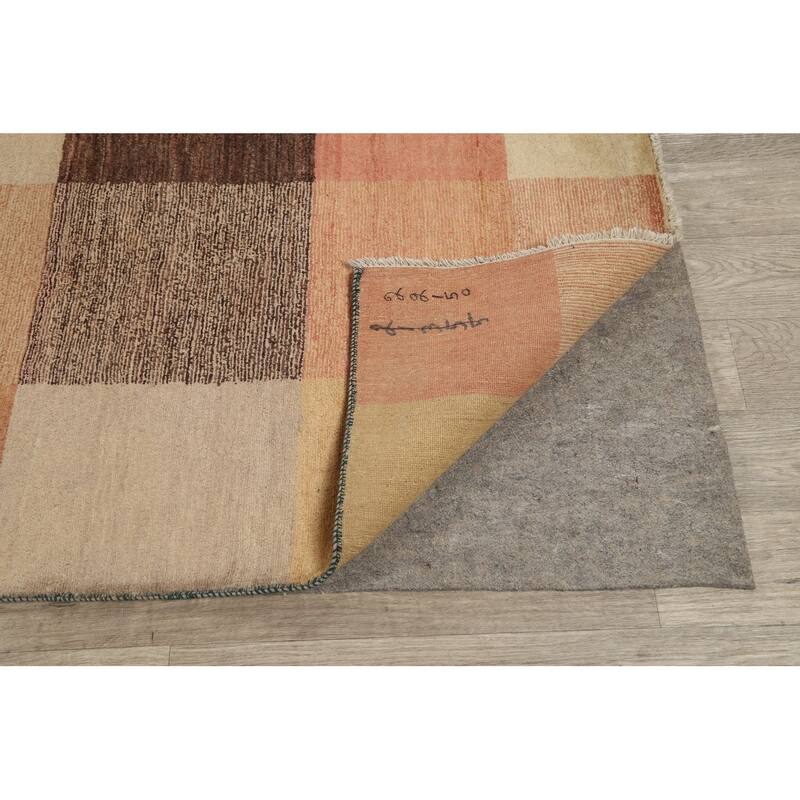 Hand Knotted Oriental 100% Wool Carpet Tribal All-Over Multi-Colored Gabbeh (kashkoli) Area Rug - 11' 8'' X 9' 2''