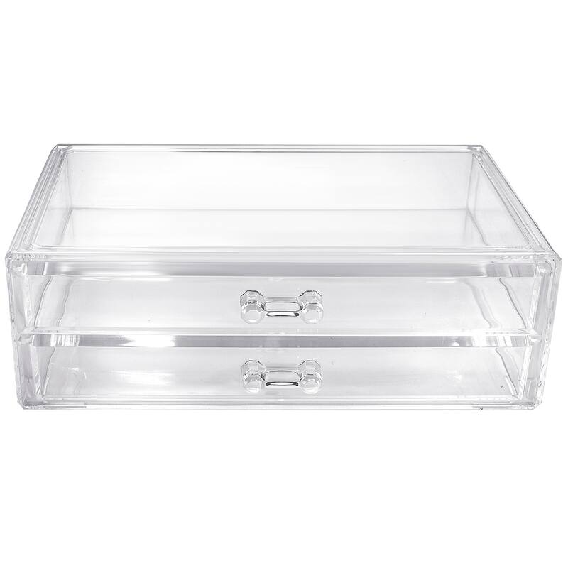 Sorbus Stackable Acrylic Drawers - Clear Storage Drawers for Organizing Make up Palettes, Bathroom Supplies, and More