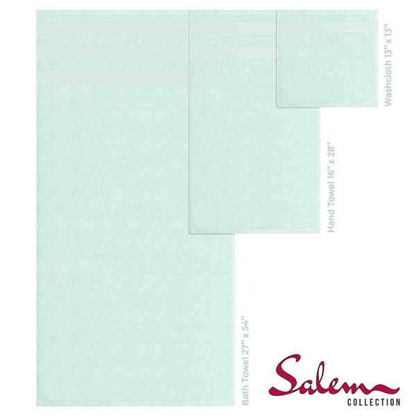dimension image slide 2 of 10, American Soft Linen Salem Bath Towel Set, 6 Piece Towels for Bathroom Large 100% Cotton 2 Bath Towels 2 Hand Towels 2 Washcloths