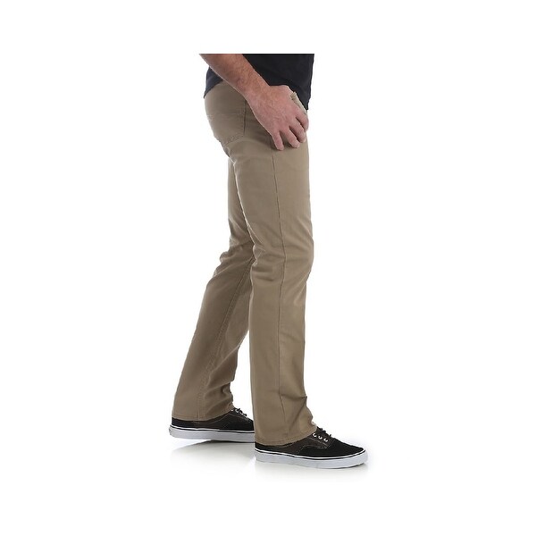 wrangler men's straight fit five pocket pant