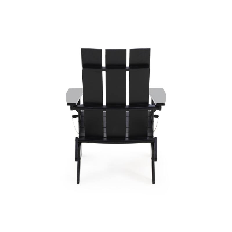 FOLDABLE ADIRONDACK CHAIR with Durable Wooden Frame, Perfect for Indoor and Outdoor