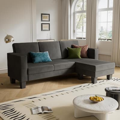 Furniwell L-Shaped Modular Sofa, 3 Seat Sleeper, Combination Sofa, Living Room Sofa