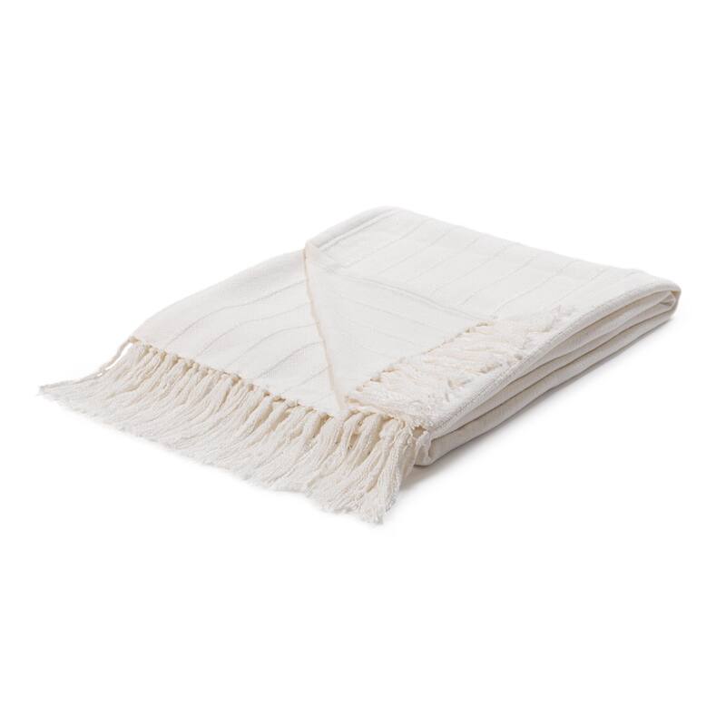 Hendri 50"x70" Throw Blanket, by Kosas Home