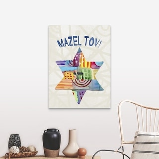Overstock Mazel Tov Star Canvas Wall Art 30 X 40 Dailymail