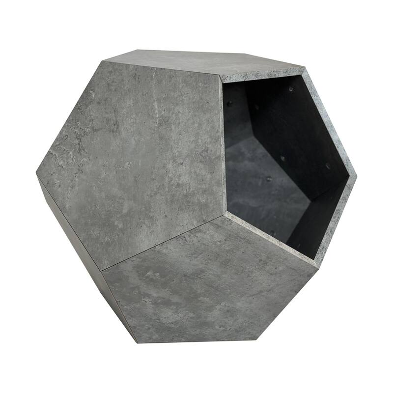 25.98" Modern Sofa Side Table, Planter MDF