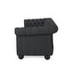 preview thumbnail 6 of 17, Farhart Tufted 3 Seater Sofa by Christopher Knight Home