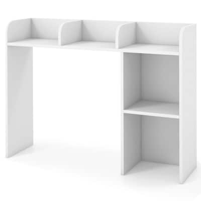 3-Tier Multipurpose Desk Bookshelf with 4 Shelves