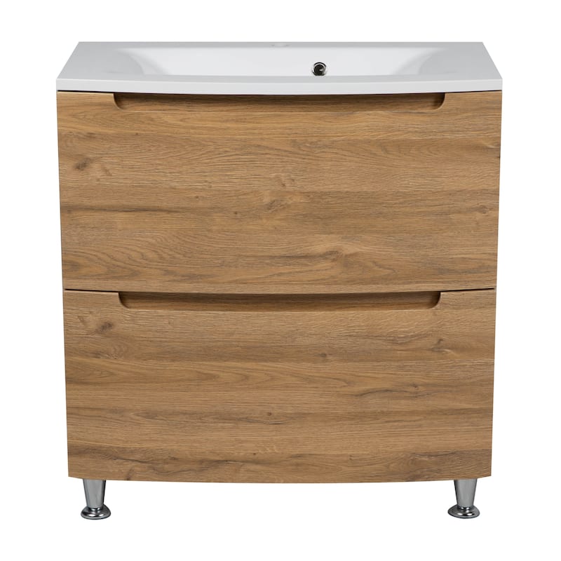 Modern Free standing Bathroom Vanity with Washbasin | Delux Collection with Mirror
