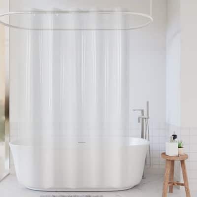 No Hook Premium PEVA Shower Curtain Liner