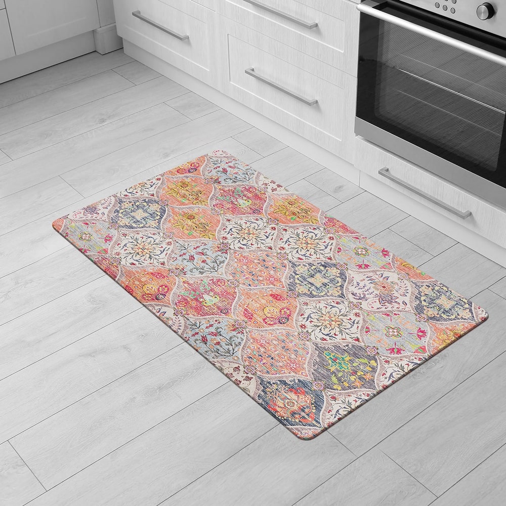 World Rug Gallery Transitional Cushioned Anti-Fatigue Mat