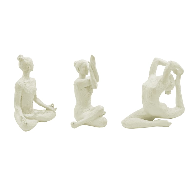 Hi-Line Abstract Yoga Pose Sculpture Set
