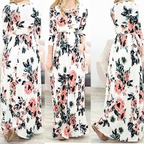floral print party wear gowns