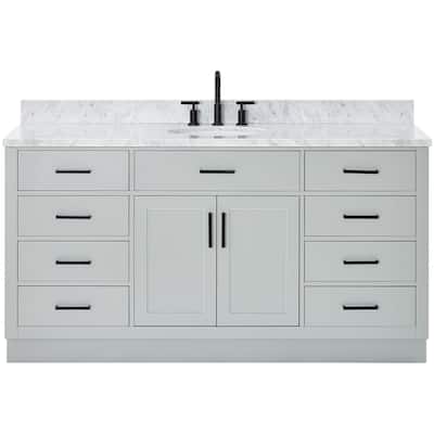 Ariel T067SCW2OVO Hepburn 67" Free Standing Single Oval Basin Vanity