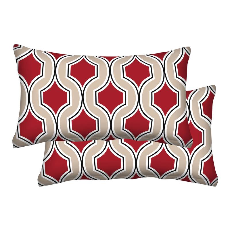 Textured Lumbar Toss Pillow (2-Pack) - 21" wide x 12" tall x 6" thick