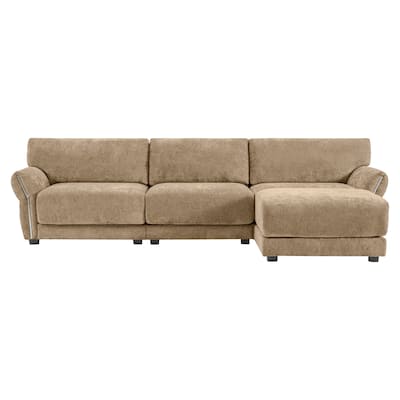 110Inch Modular Sectional Sofa with Charger Ports and Movement Ottoman