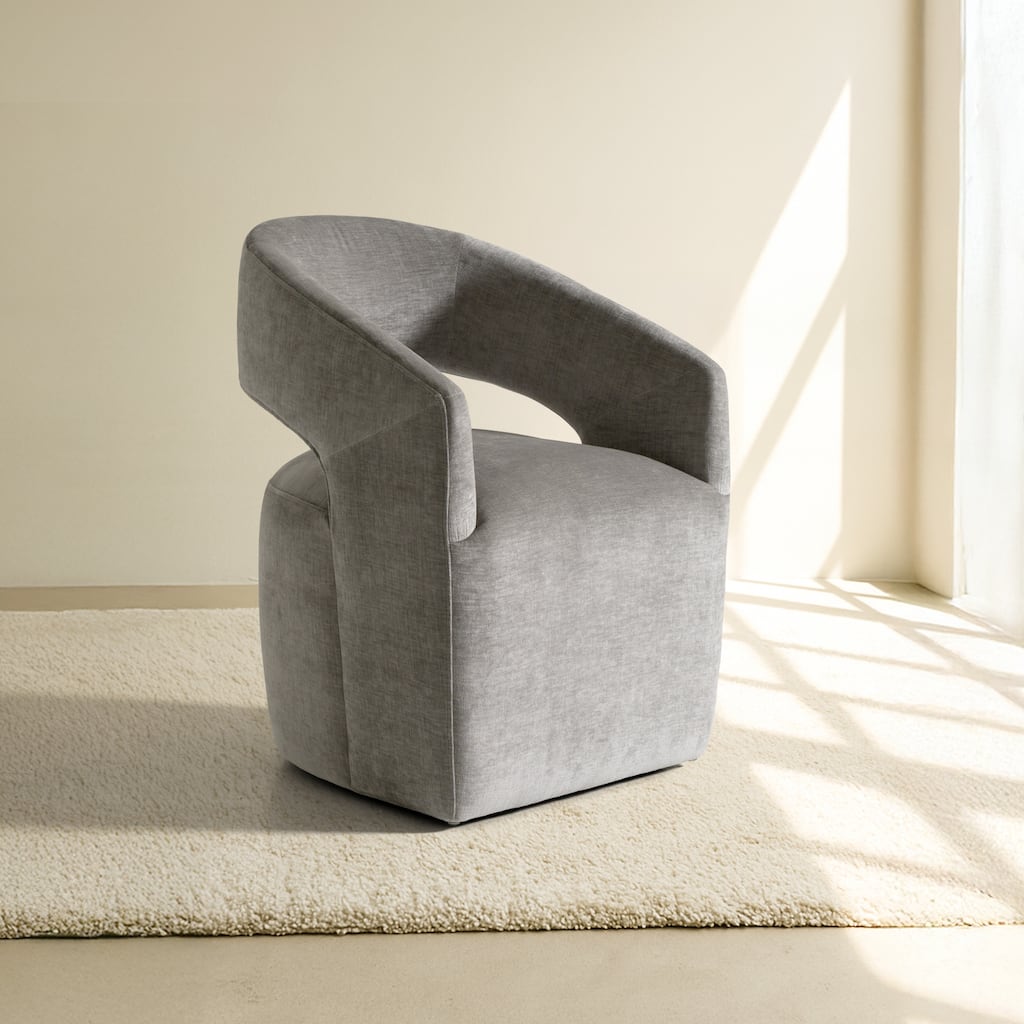 Modrest Angie Modern Grey Fabric Dining Chair