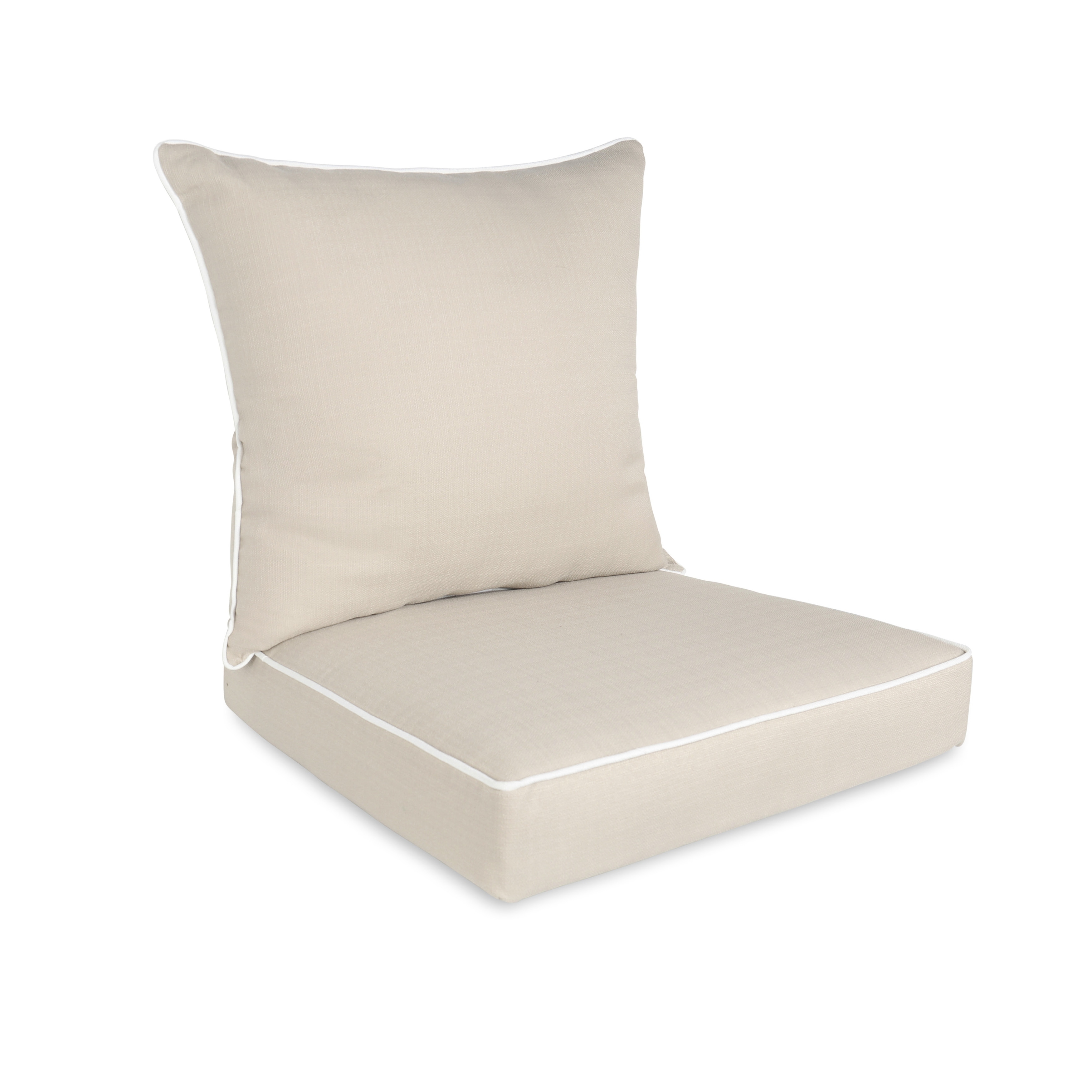 Outdoor/Indoor 2-Piece Deep Seat Cushion Set for Patio Furniture