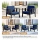 preview thumbnail 29 of 195, Outdoor Teak Solid Wood Patio Furniture Set Loveseat Armchair Table Collection