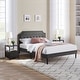 preview thumbnail 4 of 49, VECELO 3-Pieces Modern Upholstered Bed with Height Adjustable Headboard and Nightstands Sets