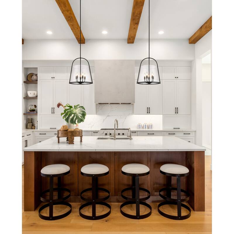 Archis by Z-Lite 5 Light Pendant in Matte Black