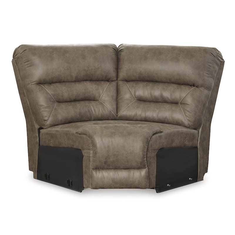 Signature Design by Ashley Ravenel Brown 3-Piece Power Reclining Sectional - 106" W x 93" D x 43" H