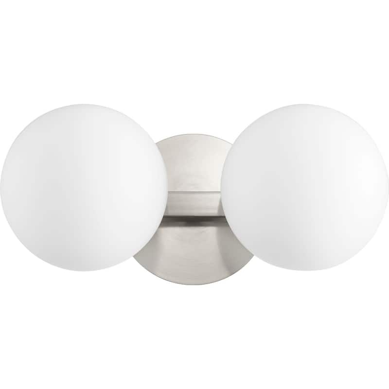 James Allan QIBF84334 Golem 2 Light 14" Wide Bathroom Vanity Light - Satin Nickel