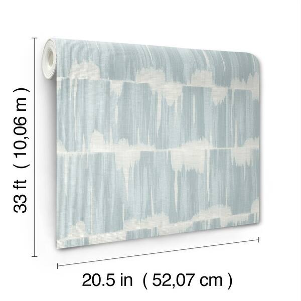 A-Street Prints Serendipity Light Blue Shibori Wallpaper