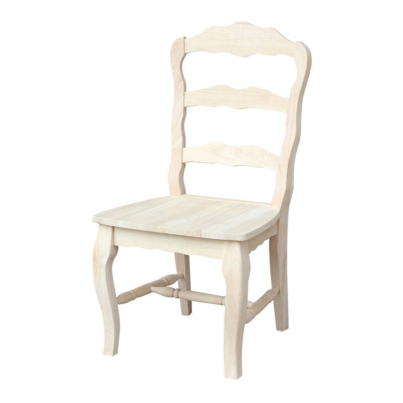 International Concepts Solid Wood Versailles Side Chairs - Set of 2