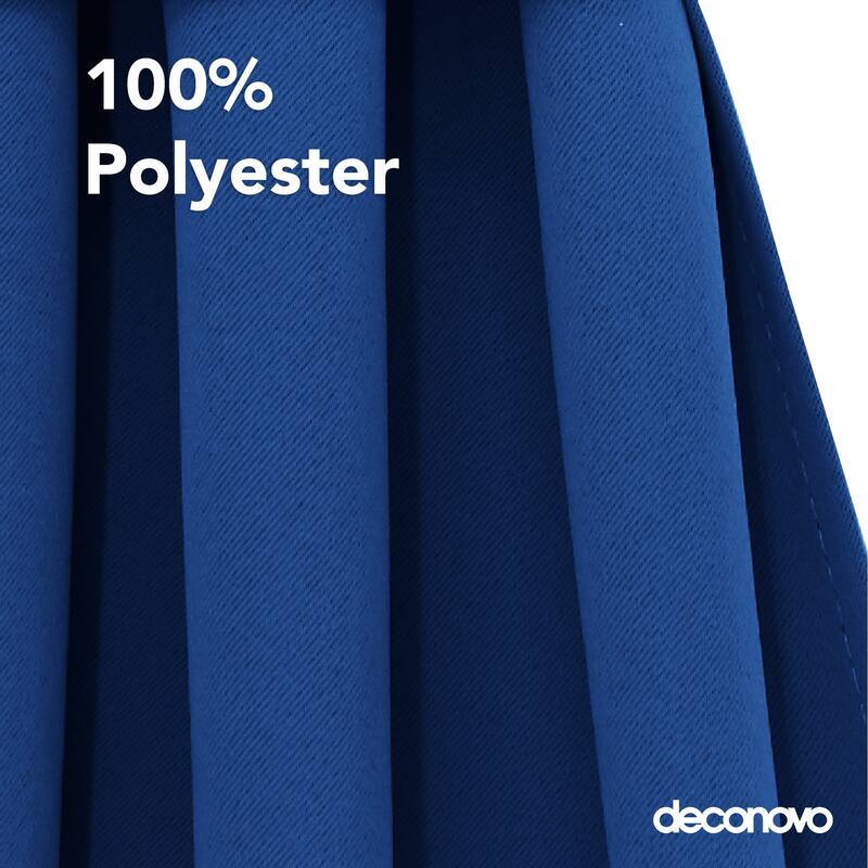 Deconovo French Door Curtain with Rod Pocket and Tieback 1 Panel