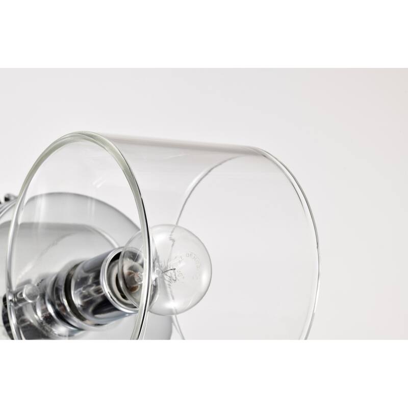 Marlowe 1 Light Vanity Polished Nickel with Clear Glass - Polished Nickel
