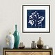preview thumbnail 12 of 16, iCanvas "Cyanotype Botanical II" by Carol Robinson Framed