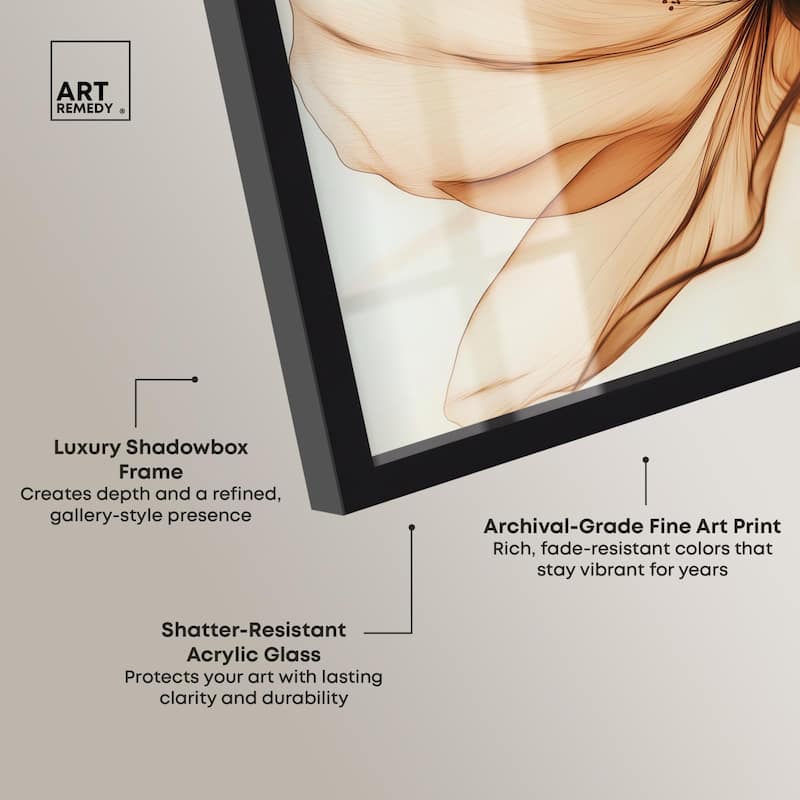 Fragile Elegance II Shadowbox by Art Remedy
