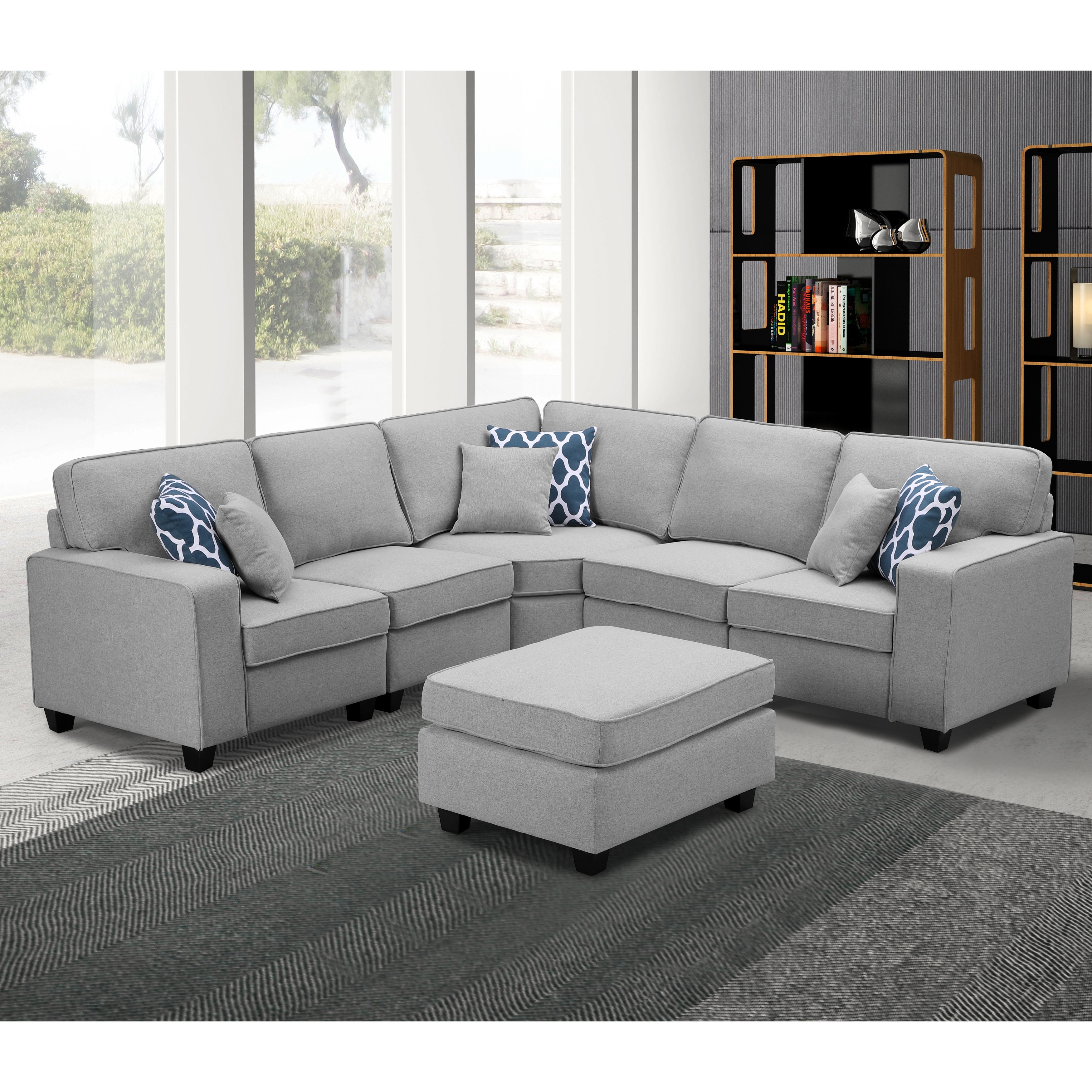 Copper grove ajibade woven fabric sleeper deals sectional sofa