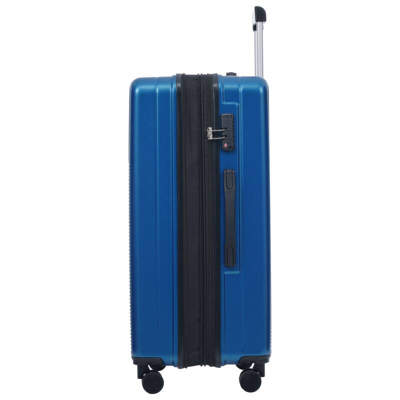 Luggage Sets 5 Piece with Half-opening, Hardside Carry On Suitcase Set with Double Spinner Wheel, with USB Port,TSA Locks