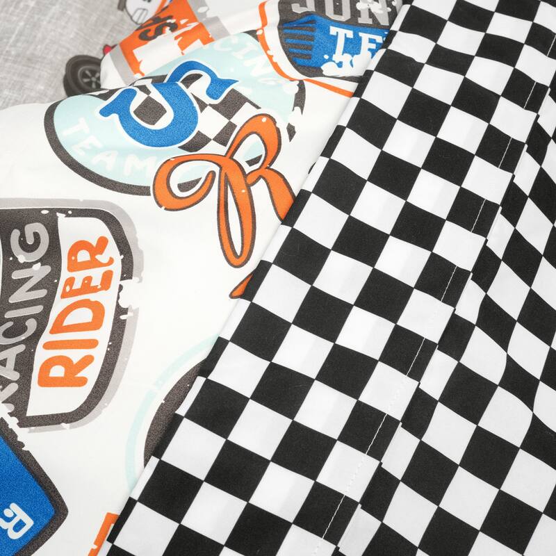Lush Decor Race Cars Reversible Oversized With Printed Sheet Set Comforter Set