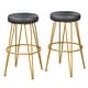 preview thumbnail 3 of 7, Simple Living Lola Stools (Set of 2) 24" Black/Gold - Counter height