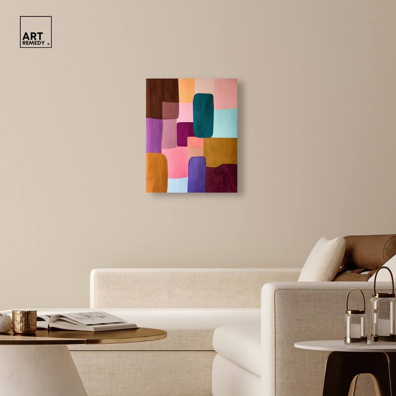 Color Block Cadence II Canvas by Art Remedy, Gallery Wrapped